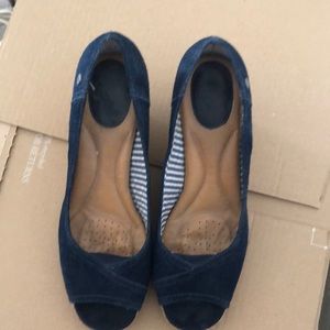 Navy blue wedge.